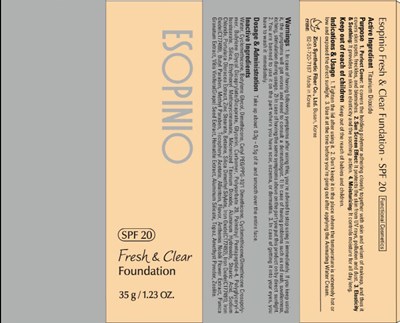 Image Of Carton (Esopinio Fresh And Clear Foundation Carton)